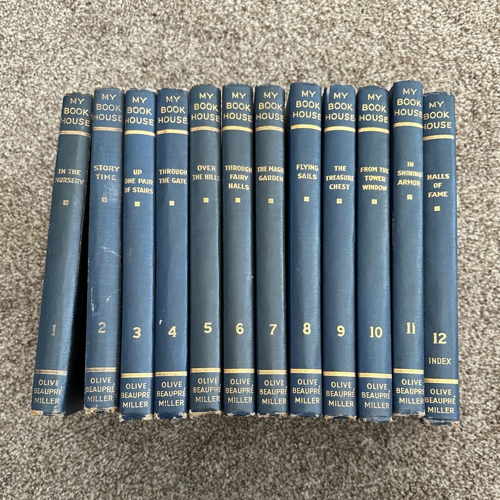 MY BOOK HOUSE  12 Volume Set Illustrated Stories Author Olive Beaupre Miller